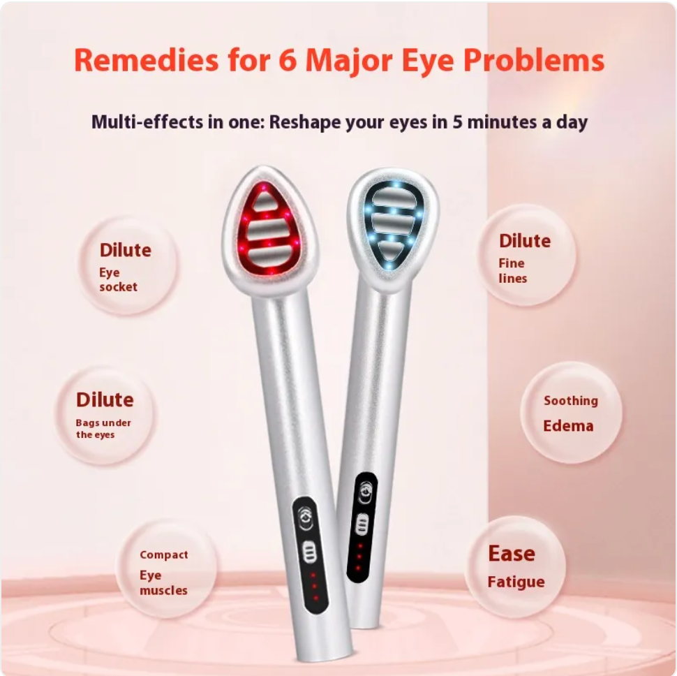 WarmGlow Vibrating Color-Light Eye Wand
